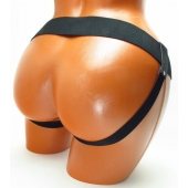 Трусики для страпона коричневого цвета - БДСМ Арсенал - купить с доставкой в Орске