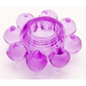 Мягкая фиолетовая гелевая насадка - Toyfa Basic - в Орске купить с доставкой