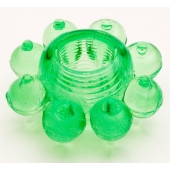 Зеленое эрекционное кольцо-цветок - Toyfa Basic - в Орске купить с доставкой