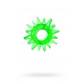 Зеленое эрекционное кольцо-солнце - Toyfa Basic - в Орске купить с доставкой
