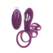 Фиолетовая эрекционная вибронасадка Halo Halo C-Ring Sleeve - Toy Joy - в Орске купить с доставкой