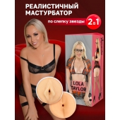 Двусторонний мастурбатор Lola Taylor - 22 см. - ФлешНаш - в Орске купить с доставкой