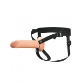 Полый страпон на ремнях 8’’ Hollow Silicone Strap-on - Pipedream - купить с доставкой в Орске