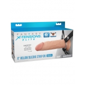 Полый страпон на ремнях 6’’ Hollow Silicone Strap-on - Pipedream - купить с доставкой в Орске