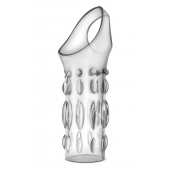 Прозрачная насадка на пенис Stretchy Studded Penis Sleeve Ring - Blush Novelties - в Орске купить с доставкой