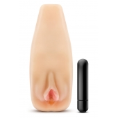 Мастурбатор-вагина с вибрацией Soft   Wet Natasha Realistic Beige Masturbator - Blush Novelties - в Орске купить с доставкой