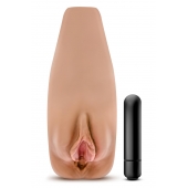 Маструбатор-вагина с вибрацией Soft   Wet Renata Realistic Tan Masturbator - Blush Novelties - в Орске купить с доставкой