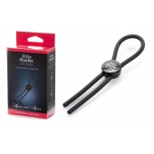 Тёмно-серое эрекционное кольцо с зажимом Again and Again Adjustable Cock Ring - Fifty Shades of Grey - в Орске купить с доставкой