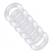 Комплект из 6 прозрачных эрекционных колец Ring Master Custom Ball Stretcher Kit - XR Brands - в Орске купить с доставкой