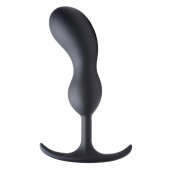 Черный массажер простаты с утяжелителями Premium Silicone Weighted Prostate Plug Large - 18,8 см. - XR Brands - в Орске купить с доставкой
