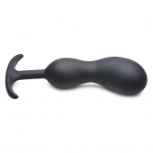 Черный массажер простаты с утяжелителями Premium Silicone Weighted Prostate Plug XL - 20,8 см. - XR Brands - в Орске купить с доставкой