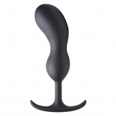 Черный массажер простаты с утяжелителями Premium Silicone Weighted Prostate Plug XL - 20,8 см. - XR Brands - в Орске купить с доставкой