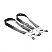 Ремни с зажимами для половых губ Spread Labia Spreader Straps with Clamps - XR Brands - купить с доставкой в Орске