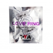 Прозрачное виброкольцо с двумя вибропульками - Toyfa Basic - в Орске купить с доставкой