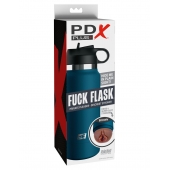 Смуглый мастурбатор-вагина в синей колбе F*ck Flask - Pipedream - в Орске купить с доставкой