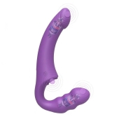 Фиолетовый безремневой страпон Straples Strap-On Dildo - Erokay - купить с доставкой в Орске