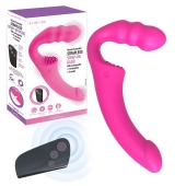 Розовый безремневой страпон Straples Strap-On Dildo - Erokay - купить с доставкой в Орске
