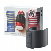 Набор Tenga Cup Vibrator 1st Set: вибратор Cup Vibrator, мастурбатор Original Vacuum Cup, мастурбатор Premium Original Vacuum Cup - Tenga - в Орске купить с доставкой