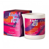 Массажная свеча Light My Fire Coconut с ароматом кокоса - 65 гр. - Love to Love - купить с доставкой в Орске