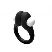 Черное эрекционное кольцо Zippy Vibrating Ring With Bullet - Adrien Lastic - в Орске купить с доставкой