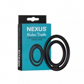 Черное двойное эрекционное кольцо Nexus Enduro Double - Nexus Range - в Орске купить с доставкой
