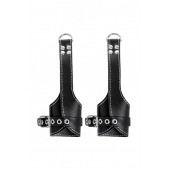 Черные подвесы с белой строчкой - Pecado - купить с доставкой в Орске