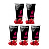 Набор из 5 съедобных лубрикантов JUJU со вкусом малины - JuJu - купить с доставкой в Орске