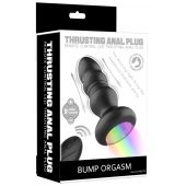 Черная анальная вибропробка с фрикционным механизмом и LED-подсветкой - 12,5 см. - Secwell в Орске Черная анальная вибропробка с фрикционным механизмом и LED-подсветкой - 12,5 см. - Secwell