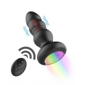 Черная анальная вибропробка с фрикционным механизмом и LED-подсветкой - 12,5 см. - Secwell в Орске Черная анальная вибропробка с фрикционным механизмом и LED-подсветкой - 12,5 см. - Secwell