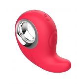 Красный клиторальный массажер с функцией постукивания - Secwell в Орске Красный клиторальный массажер с функцией постукивания - Secwell