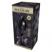 Серебристая анальная втулка Mini Metal Butt Plug Size M с розовым кристаллом - Adrien Lastic в Орске Серебристая анальная втулка Mini Metal Butt Plug Size M с розовым кристаллом - Adrien Lastic