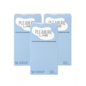 Набор из 3 упаковок ультратонких презервативов Pleasure Lab (по 12 шт.) - Pleasure Lab - купить с доставкой в Орске