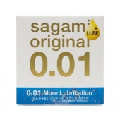 Увлажнённый презерватив Sagami Original 0.01 Extra Lub - 1 шт. - Sagami - купить с доставкой в Орске
