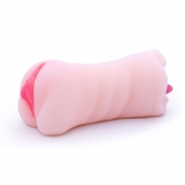 Телесный двусторонний мастурбатор - вагина и ротик - Boys of Toys - в Орске купить с доставкой