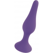 Фиолетовая анальная втулка Silcone Purple Plug Medium - 11 см. - Boys of Toys в Орске Фиолетовая анальная втулка Silcone Purple Plug Medium - 11 см. - Boys of Toys
