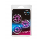 Набор из 3 лиловых эрекционных колец различной формы - Erowoman-Eroman - в Орске купить с доставкой