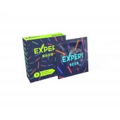 Светящиеся в темноте презервативы Expert Neon - 3 шт. - Expert - купить с доставкой в Орске