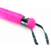 Нежная плеть с розовым мехом BDSM Light - 43 см. - БДСМ Арсенал - купить с доставкой в Орске