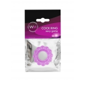 Лиловое эрекционное кольцо с 2 рядами стимулирующих шариков - Erowoman-Eroman - в Орске купить с доставкой