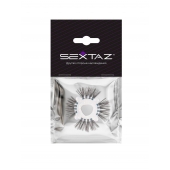 Эластичное эрекционное кольцо с черными «ресничками» - Sextaz - в Орске купить с доставкой