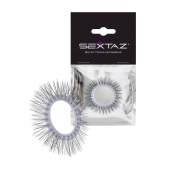 Круглое эрекционное кольцо с «ресничками» - Sextaz - в Орске купить с доставкой