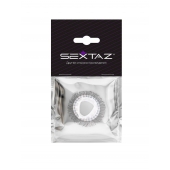 Эластичное эрекционное кольцо с длинными черными «ресничками» - Sextaz - в Орске купить с доставкой