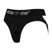 Черные трусики для насадок Heroine Lingerie Harness - size XL - Strap-on-me - купить с доставкой в Орске