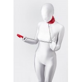 Красный ошейник с подкладкой из меха - ToyFa - купить с доставкой в Орске