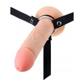 Мужской полый страпон на регулируемых ремешках - 22 см. - Sex Expert - купить с доставкой в Орске