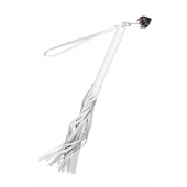 Белая кожаная плеть - 50 см. - Pecado - купить с доставкой в Орске