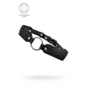 Черный кожаный чокер-ошейник со скруглёнными углами - Pecado - купить с доставкой в Орске