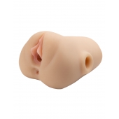 Телесный мастурбатор с вибрацией Double Pounder Vibrating Squeeze Stroker - Pipedream - в Орске купить с доставкой