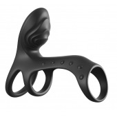 Черная насадка на пенис Ultimate Couples Cage Pro - Pipedream - в Орске купить с доставкой