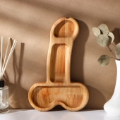 Деревянное блюдо для подачи в форме члена (25 х 16,5 х 1,7 см) - Сима-Ленд - купить с доставкой в Орске